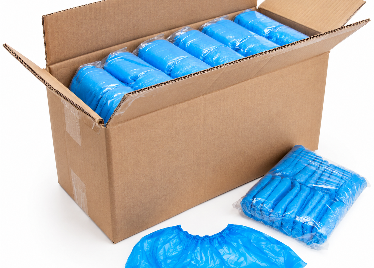 Blue Disposable Overshoes (20 Packs of 100)