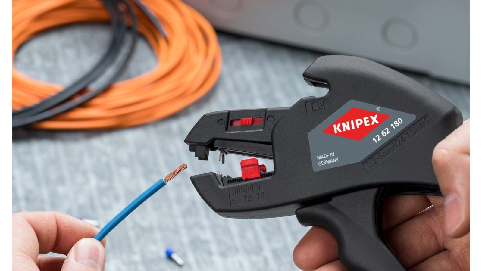 Knipex 12 62 180 ComStrip Automatic Insulation Stripper 165mm