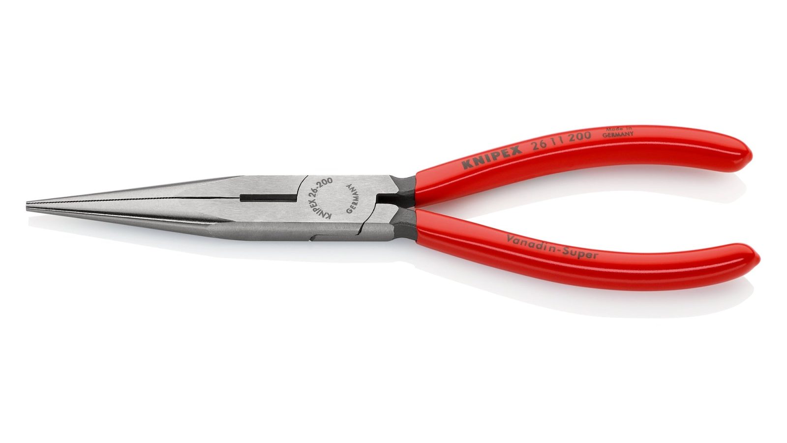 Knipex 26 11 200 SB Snipe Nose Side Cutting Pliers (Stork Beak Pliers) 200mm (Carded)