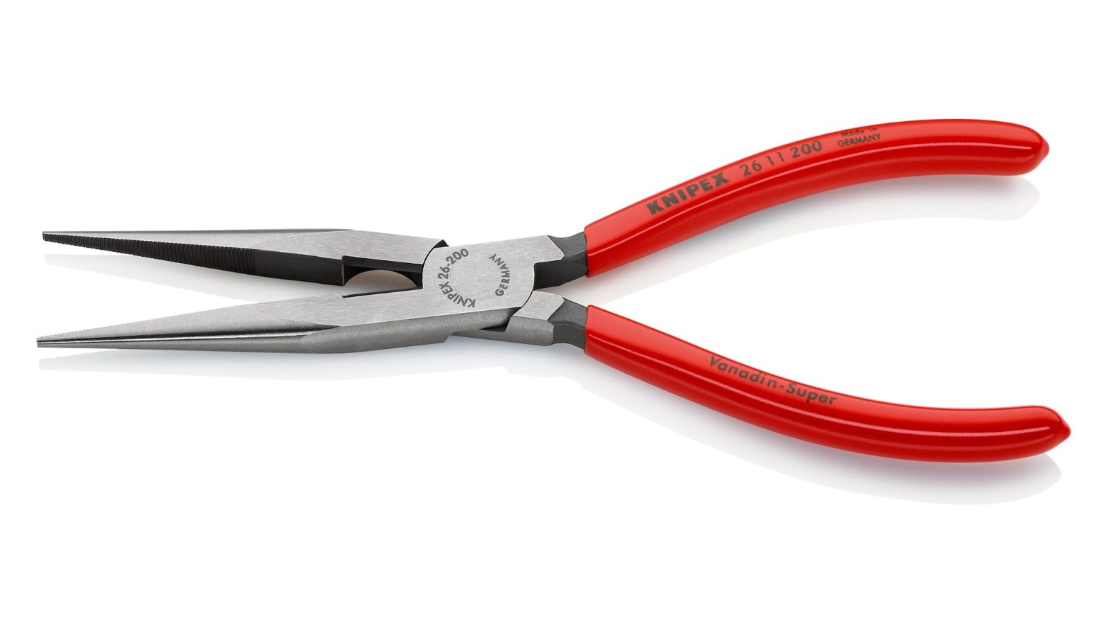 Knipex 26 11 200 SB Snipe Nose Side Cutting Pliers (Stork Beak Pliers) 200mm (Carded)