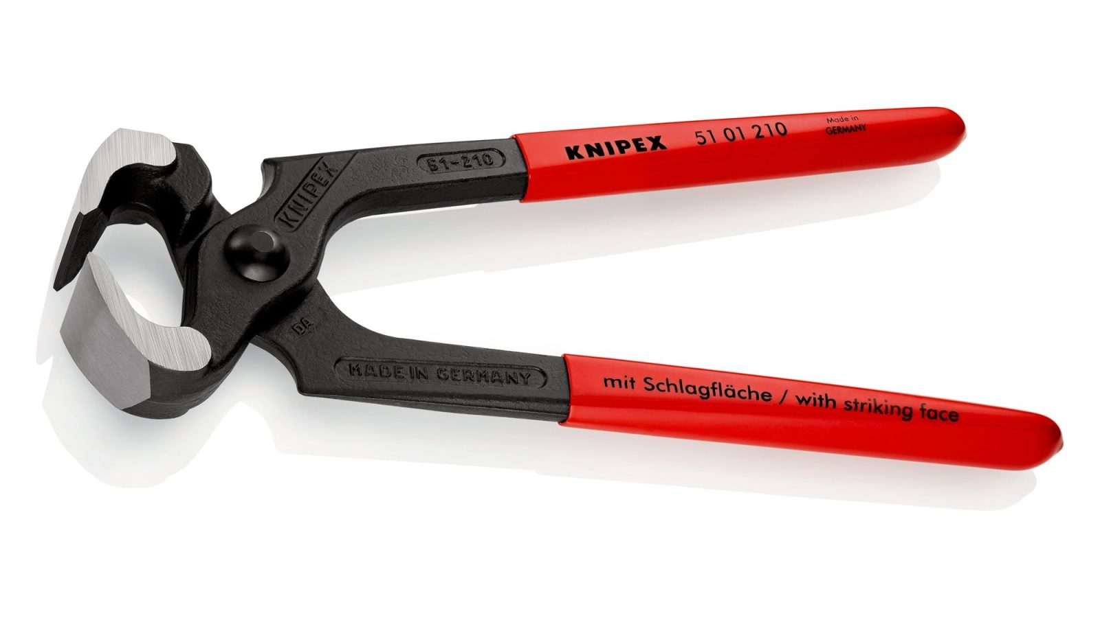 Knipex 51 01 210 SB Hammerhead Style Carpenter’s’ Pincers 210mm (Carded)