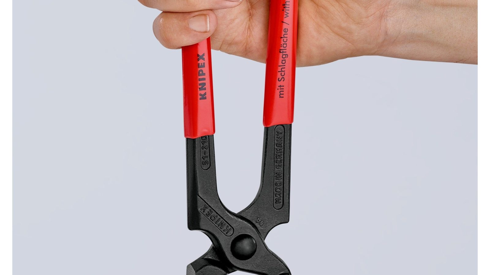Knipex 51 01 210 SB Hammerhead Style Carpenter’s’ Pincers 210mm (Carded)