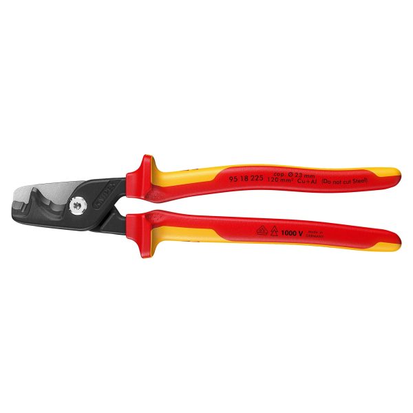 Knipex 95 18 225 SB VDE StepCut XL Cable Shears 225mm (Carded)