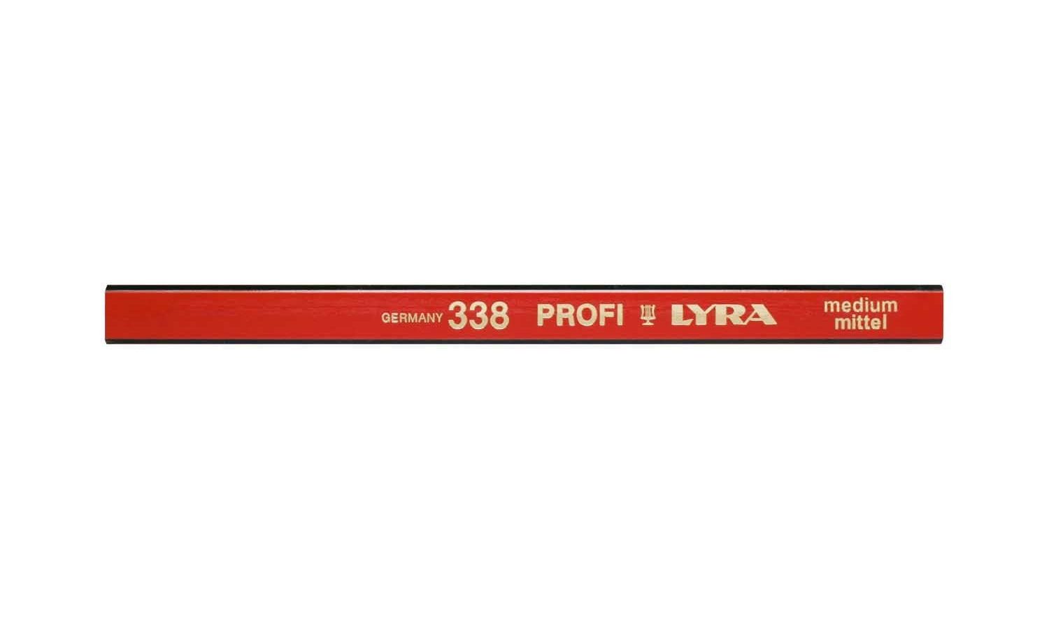 Lyra L4281103 338 PROFI Black Edge HB Carpenters’ Pencil 180mm Display (Box of 100)