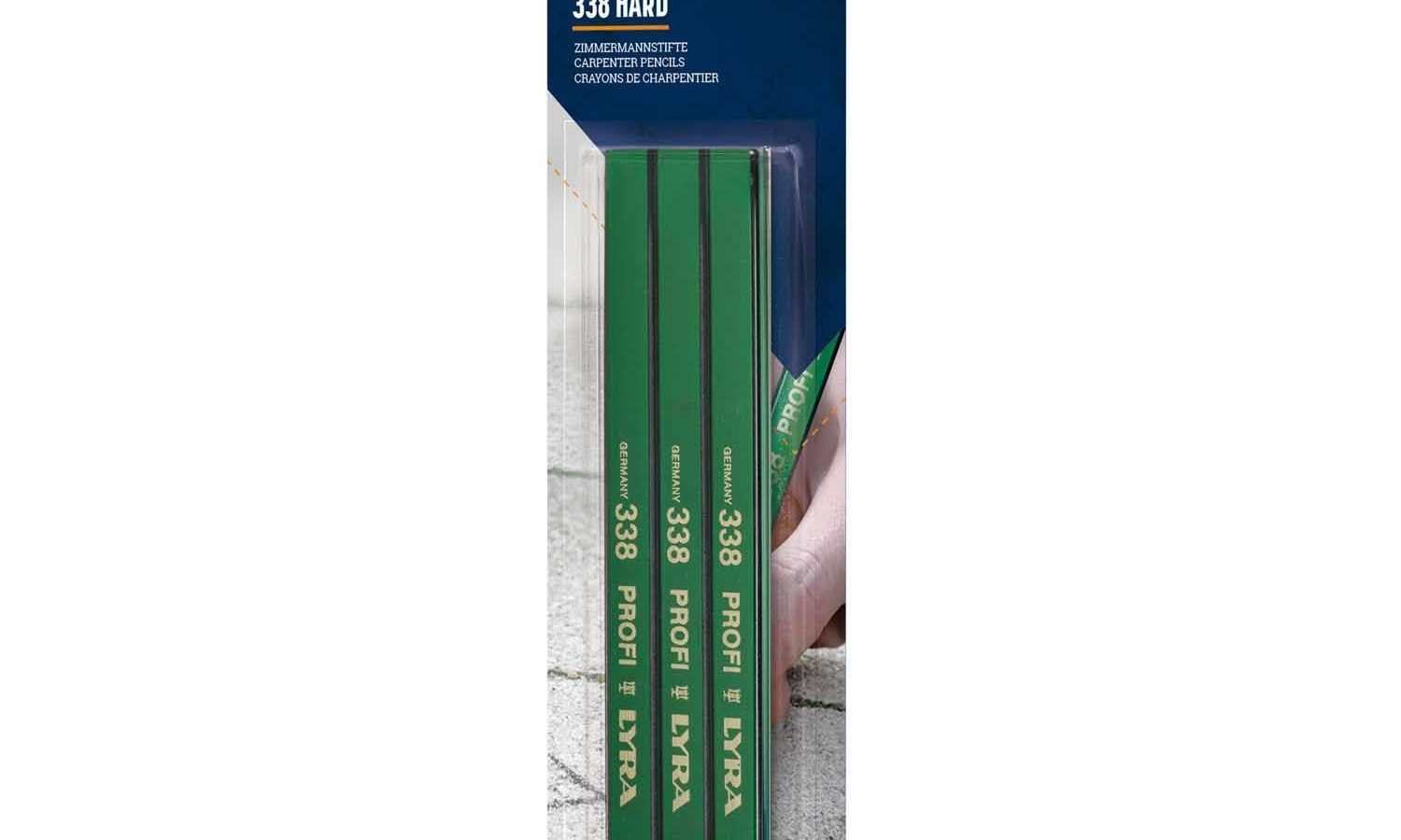 Lyra L4298001 338 PROFI Carpenters Pencil Black Edge 10H 180mm (10 Packs of 3)