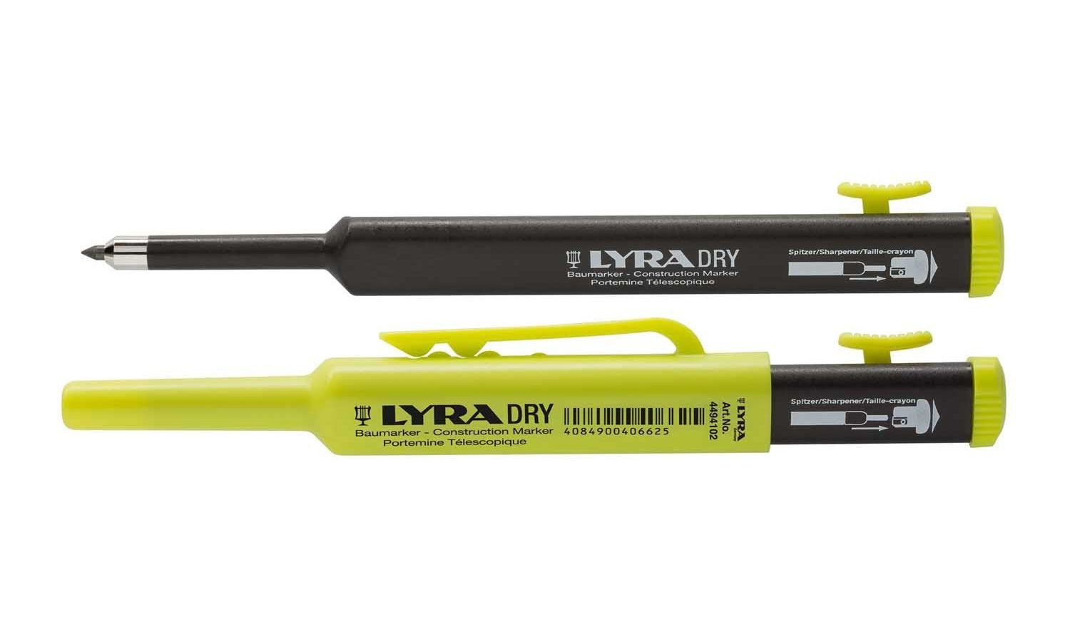 Lyra L4494102 DRY Construction Marker Graphite 2B (Box of 10)