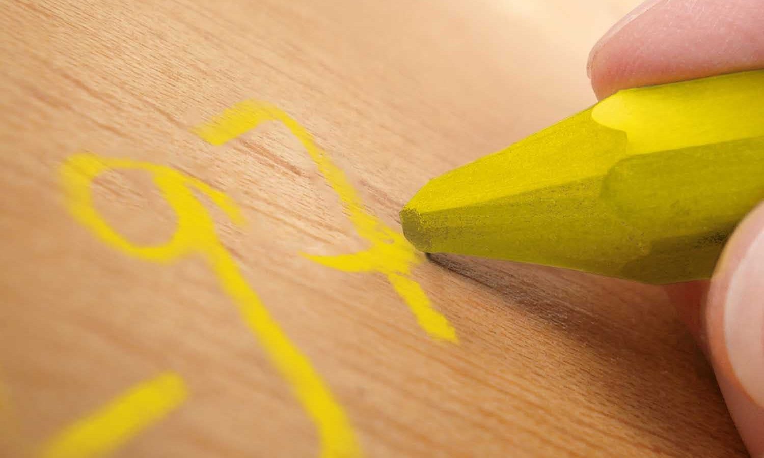 Lyra L4870007 797 PROFI Oil-Based Lumber & Marking Crayon Yellow 120mm (Box of 12)
