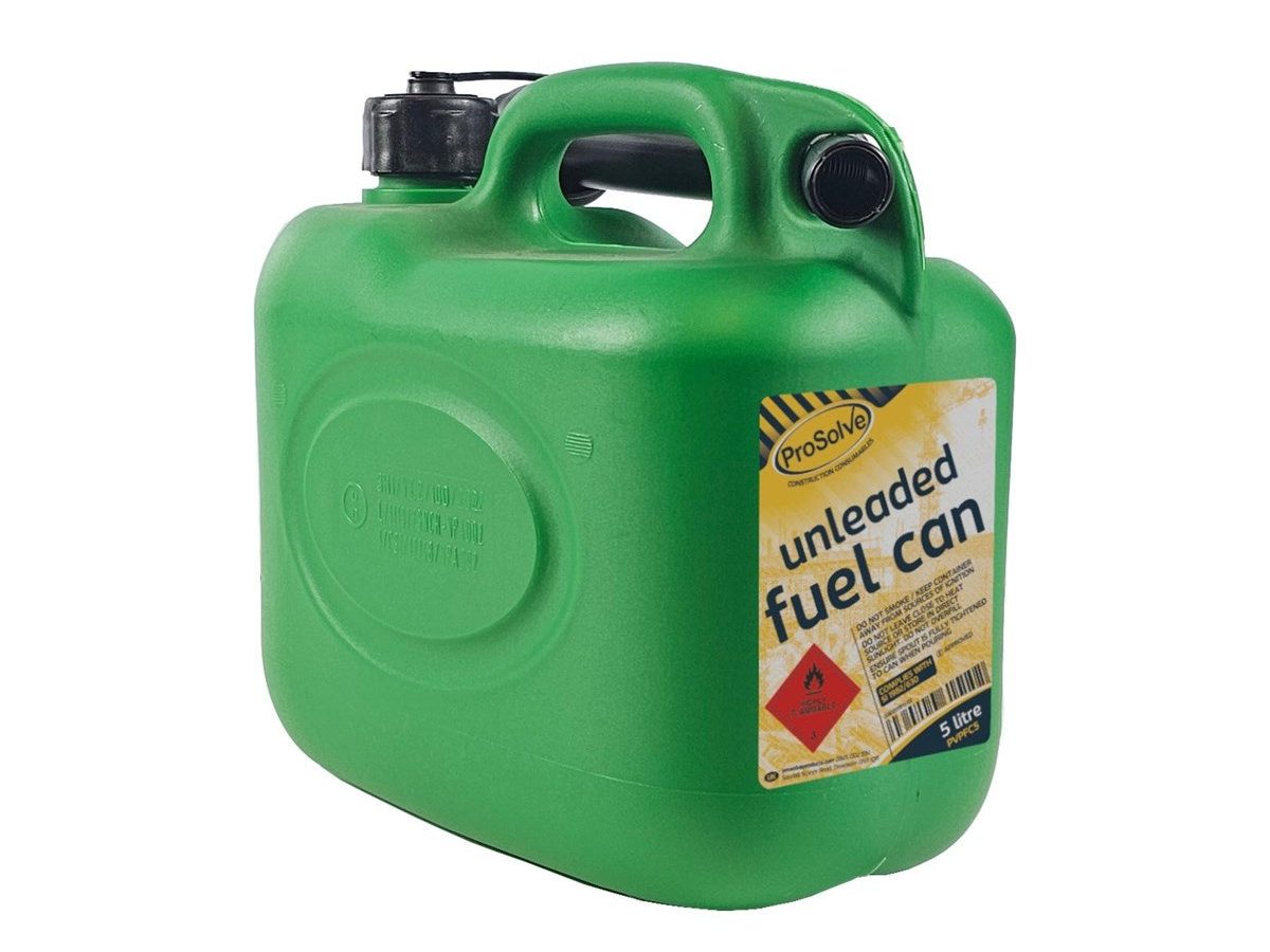 ProSolve PVPFC5 Green Plastic Fuel Can 5L