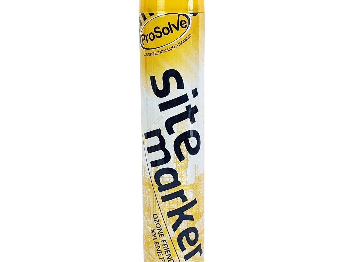 ProSolve PVSMY7A Sitemarker Line Marking Paint Yellow 750ml (Box of 12)
