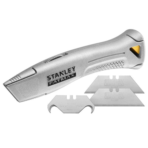 Stanley FMHT10501-0 FATMAX Trade Specific Fixed Utility Knife Silver with Holster