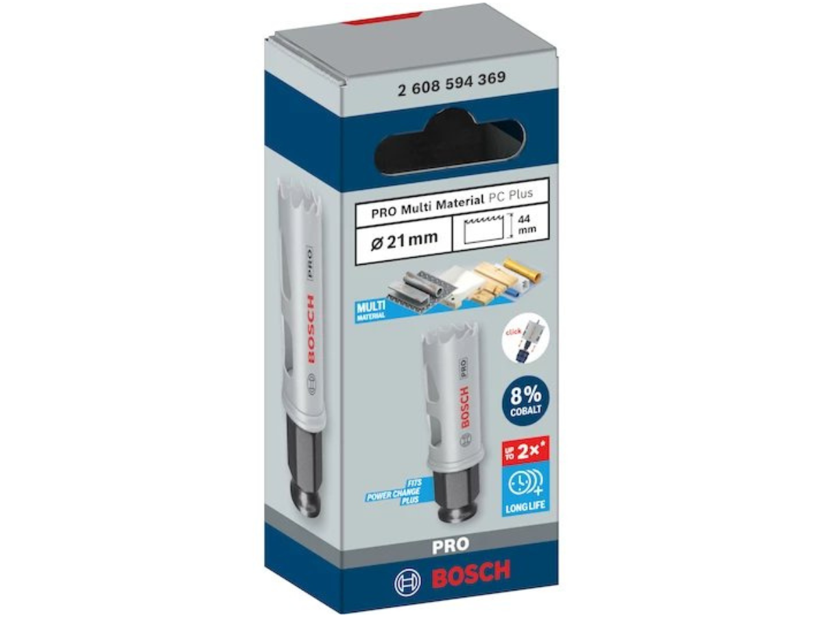 Bosch 2608594369 PRO Multi Material Power Change Plus Hole Saw 21 x 44mm