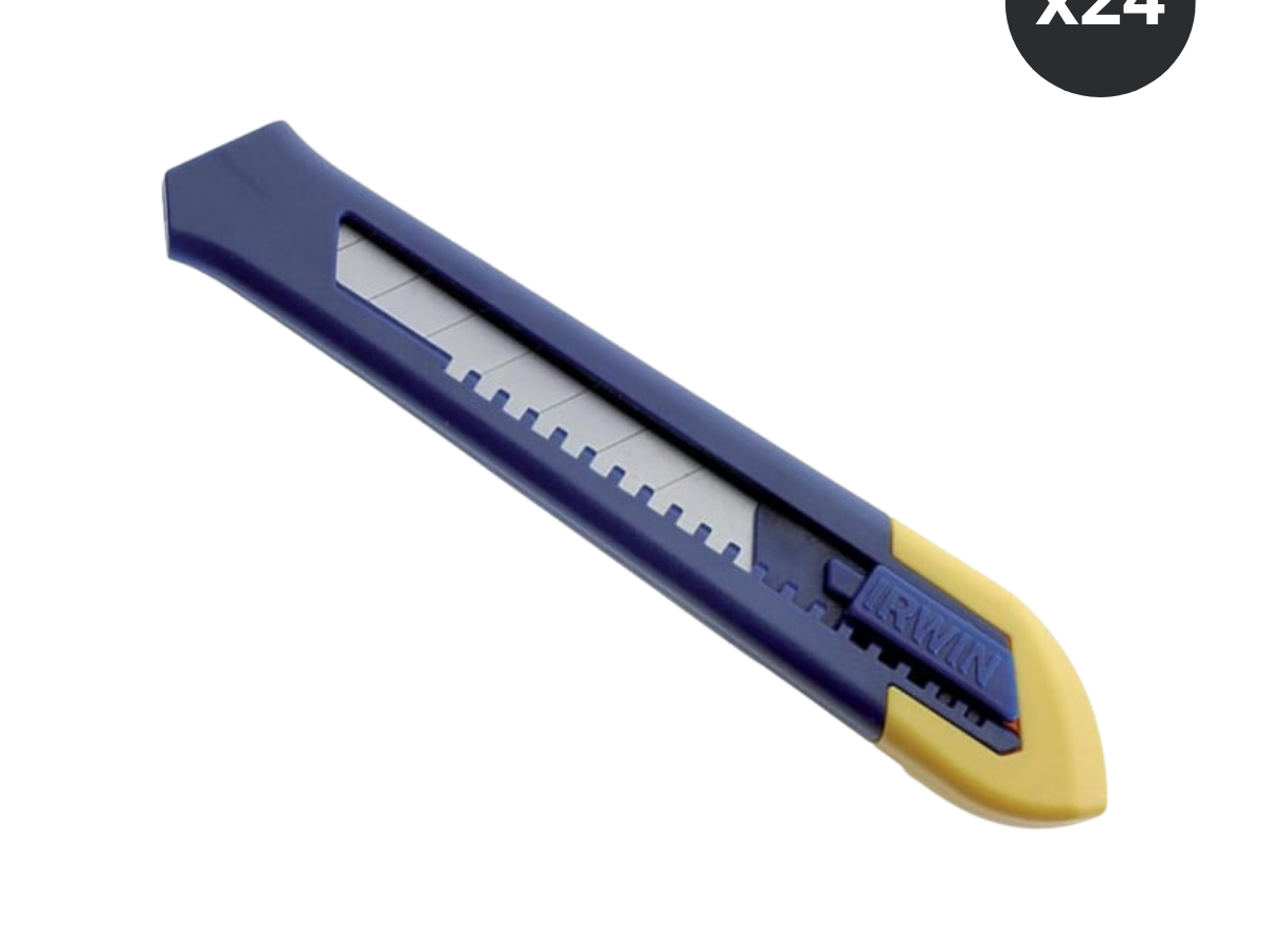 Irwin 10506547 18mm Snap-Off Knife (Pack of 24)