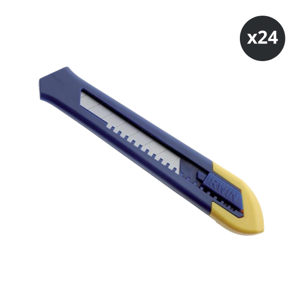 Irwin 10506547 18mm Snap-Off Knife (Pack of 24)