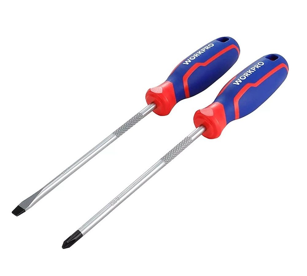 Workpro WP200503 CR-V Screwdriver Set 150mm (Pack of 2)