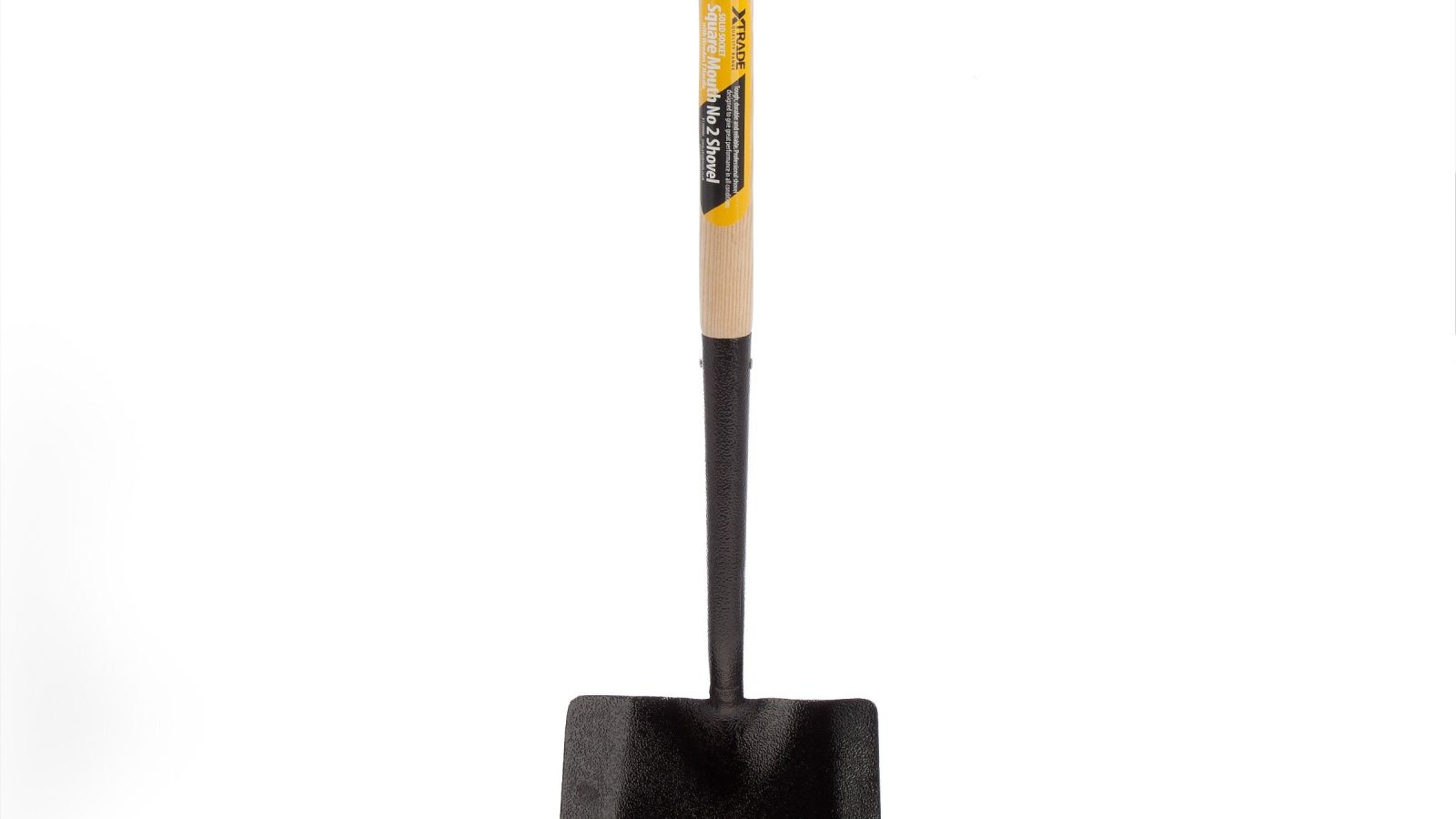 XTrade X1300006 Solid Socket Square Mouth No. 2 Shovel with Wooden T-Handle