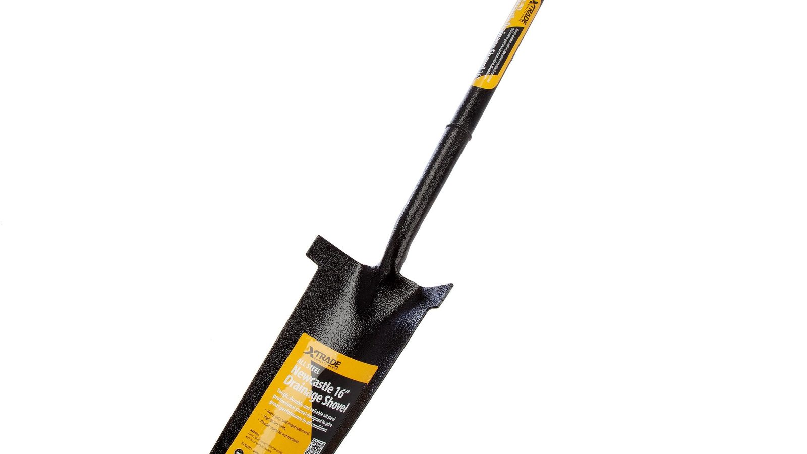 XTrade X1300011 All Steel Newcastle Drainage Shovel 16in Head