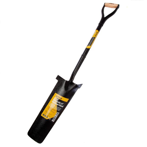 XTrade X1300011 All Steel Newcastle Drainage Shovel 16in Head