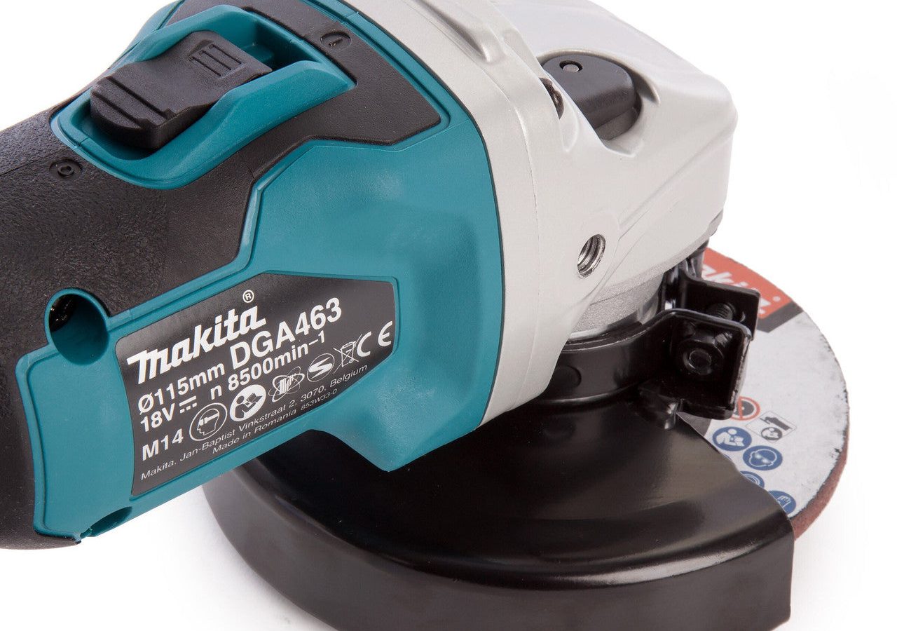 Makita DGA463Z LXT 18V Brushless Angle Grinder 115mm (Body Only)