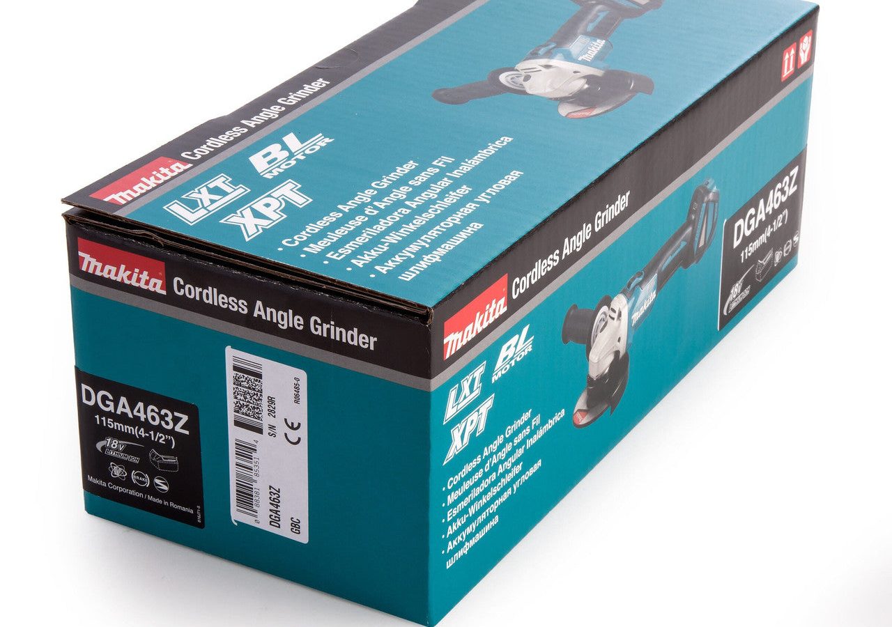 Makita DGA463Z LXT 18V Brushless Angle Grinder 115mm (Body Only)