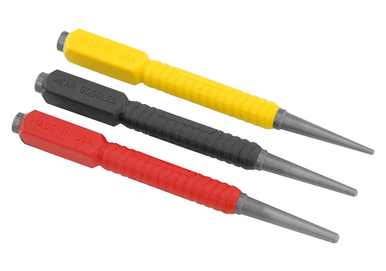 Stanley 0-58-930 DynaGrip Nail Punch Set (3 Piece)