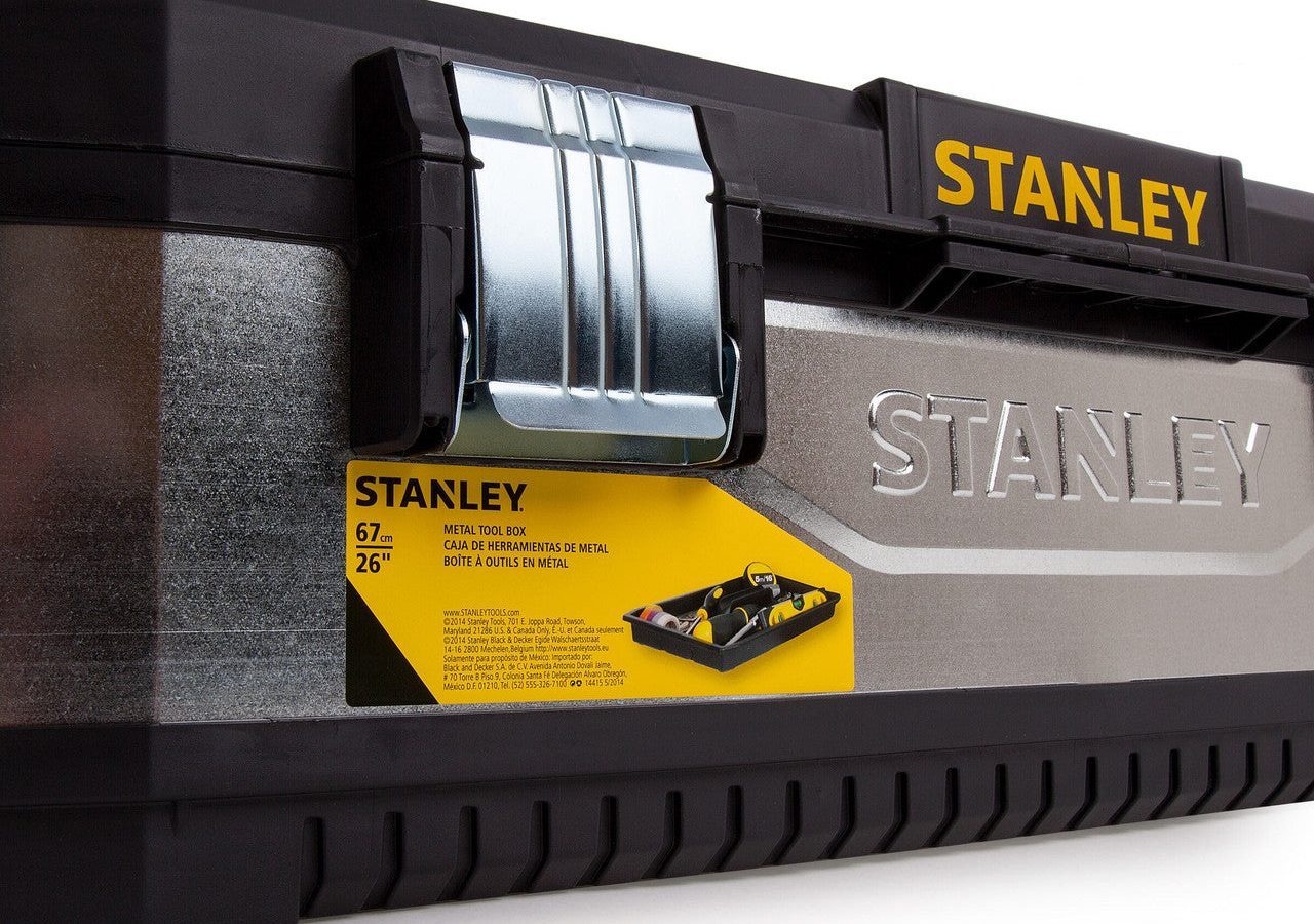 Stanley 1-95-620 Galvanised Metal / Plastic Tool Box 26″