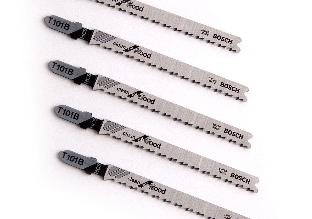 Bosch 2608630030 T101B HCS Clean Jigsaw Blade for Wood 100mm (Pack of 5)
