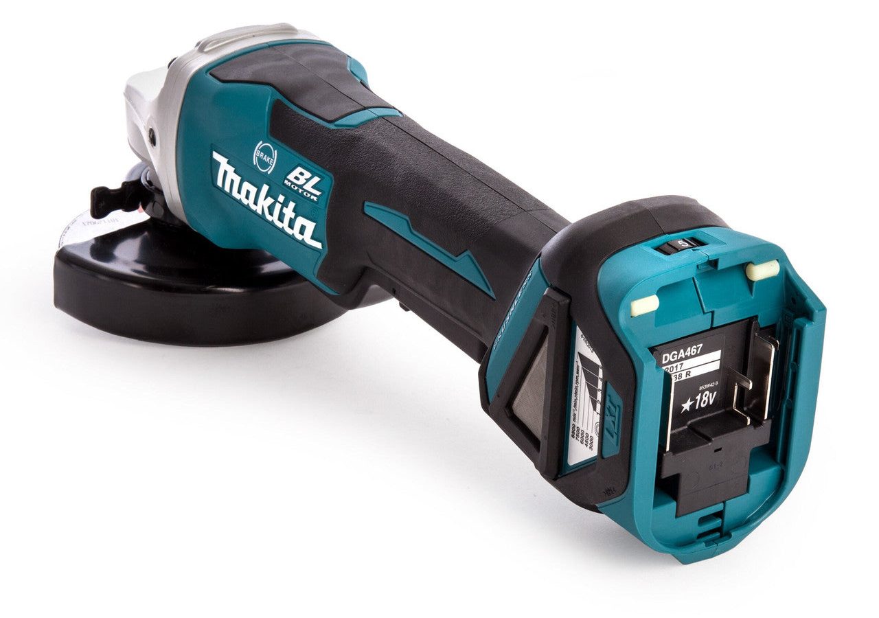 Makita DGA467Z LXT 18V Brushless Angle Grinder 115mm (Body Only)
