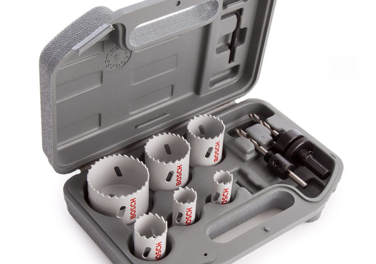 Bosch 2608580803 Bi-Metal Hole Saw Set for Plumbers 19-57mm (9 Piece)