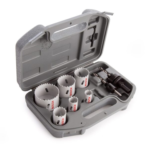 Bosch 2608580803 Bi-Metal Hole Saw Set for Plumbers 19-57mm (9 Piece)