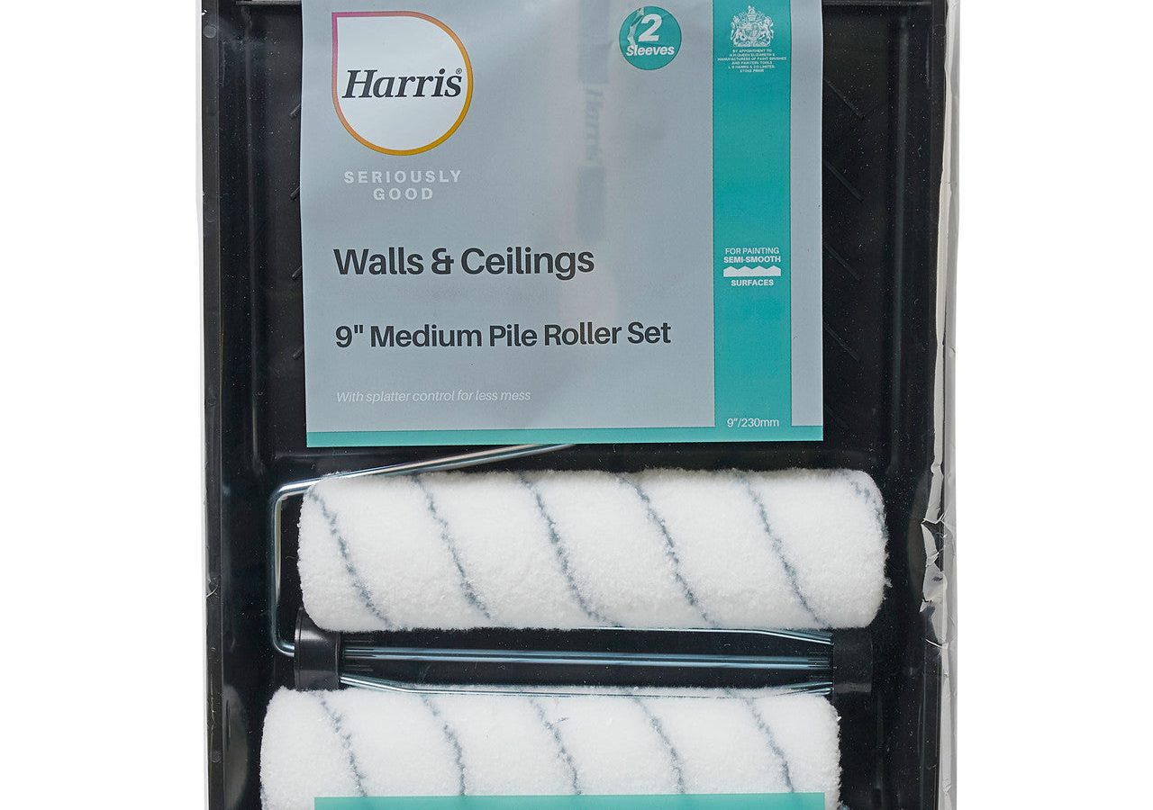 Harris 102012006 Seriously Good Walls & Ceilings Twin Medium Pile Roller Set 9″