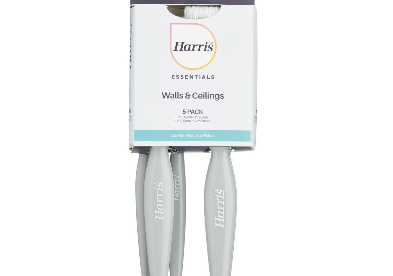 Harris 101011006 Essentials Walls & Ceilings Paint Brush (Pack of 5)