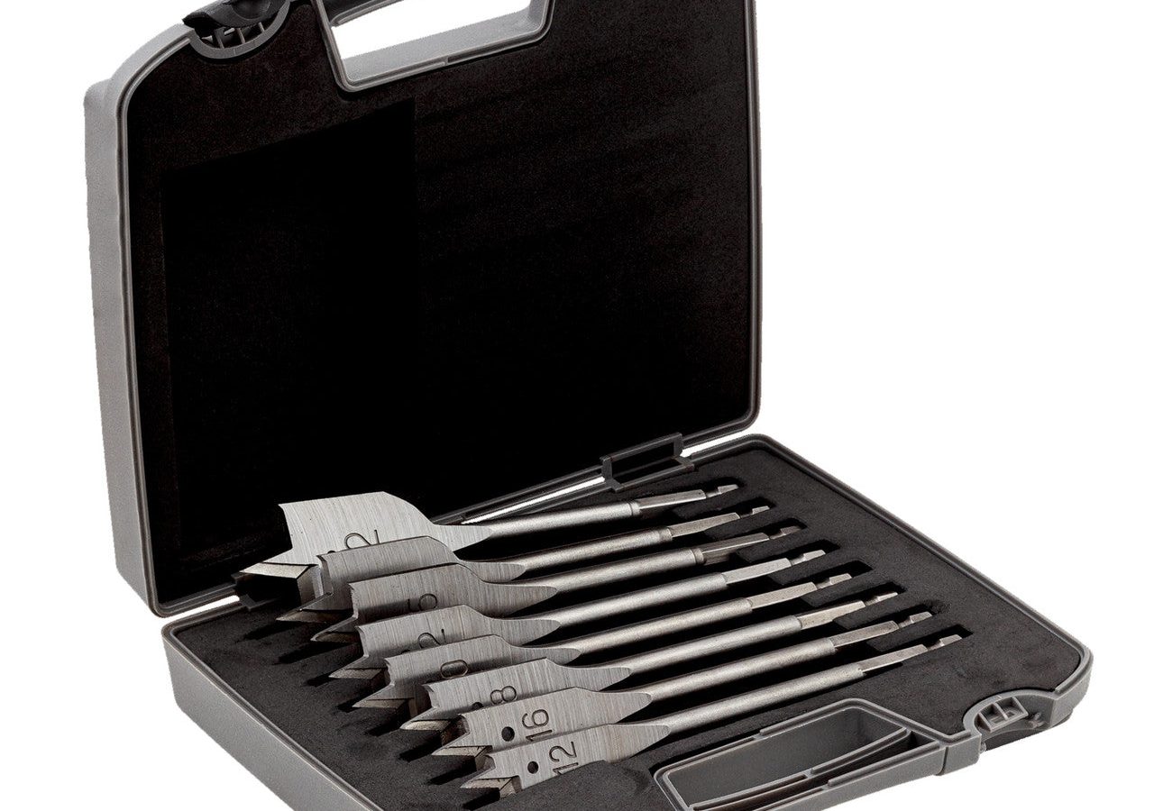 Bahco 9629-SET-8 HCS Spade Drill Bit Set for Wood 12-32mm (8 Piece)