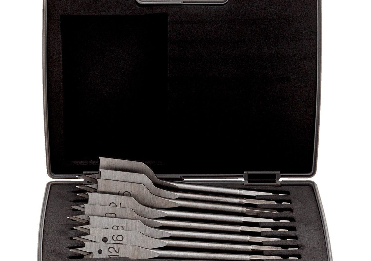 Bahco 9629-SET-8 HCS Spade Drill Bit Set for Wood 12-32mm (8 Piece)
