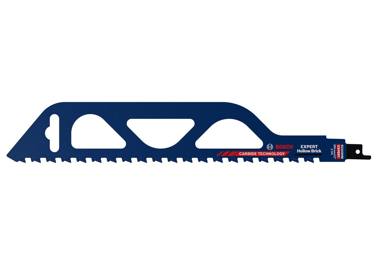 Bosch 2608900417 EXPERT S1243HM Carbide Reciprocating Saw Blade for Hollow Brick 300mm 2TPI