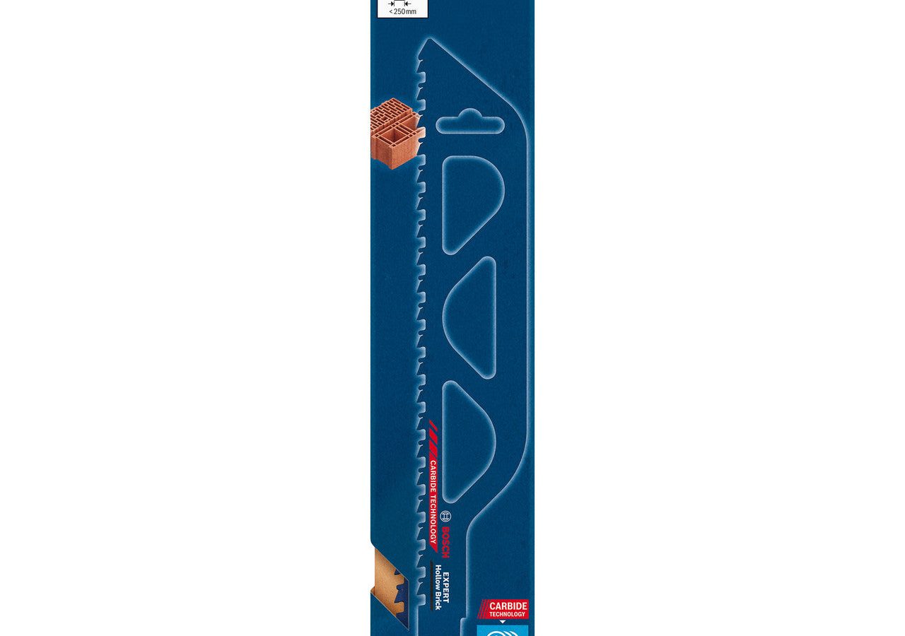 Bosch 2608900417 EXPERT S1243HM Carbide Reciprocating Saw Blade for Hollow Brick 300mm 2TPI