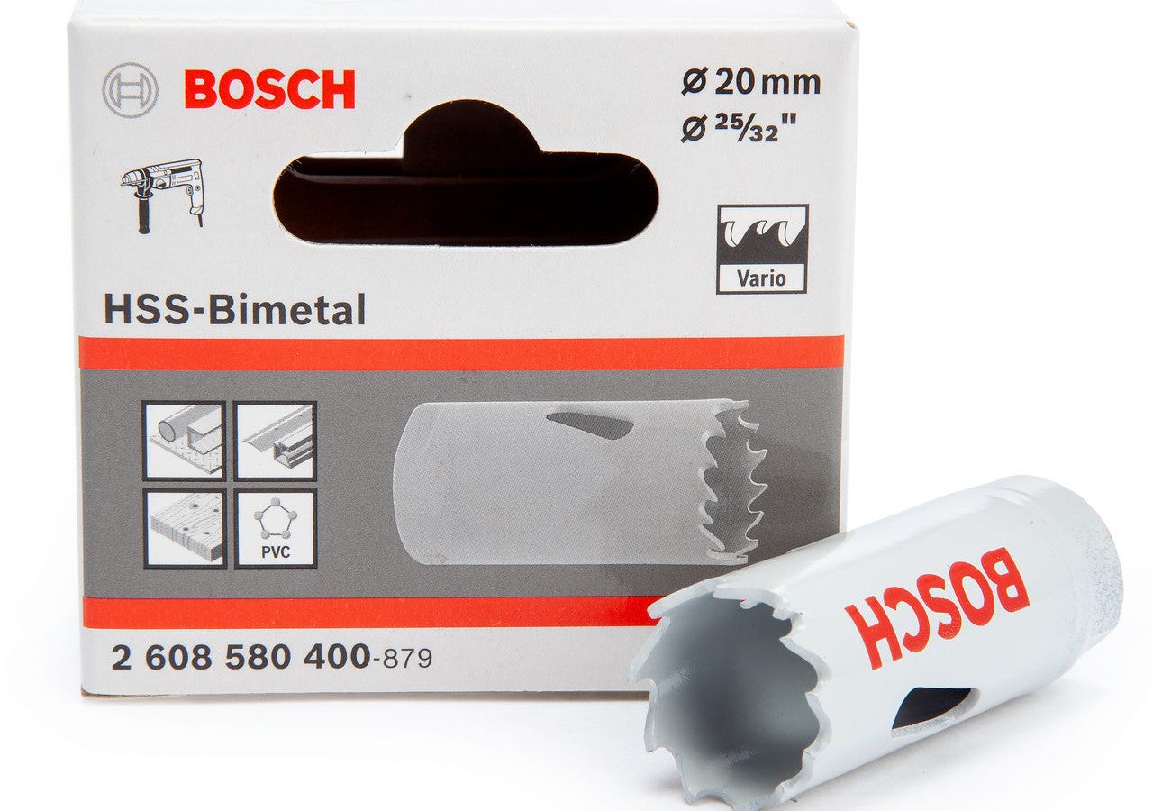 Bosch 2608580400 HSS Bi-Metal Hole Saw 20 x 38mm