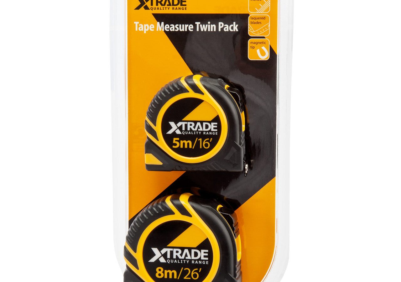 XTrade X0900028 Tape Measure Set 5m + 8m