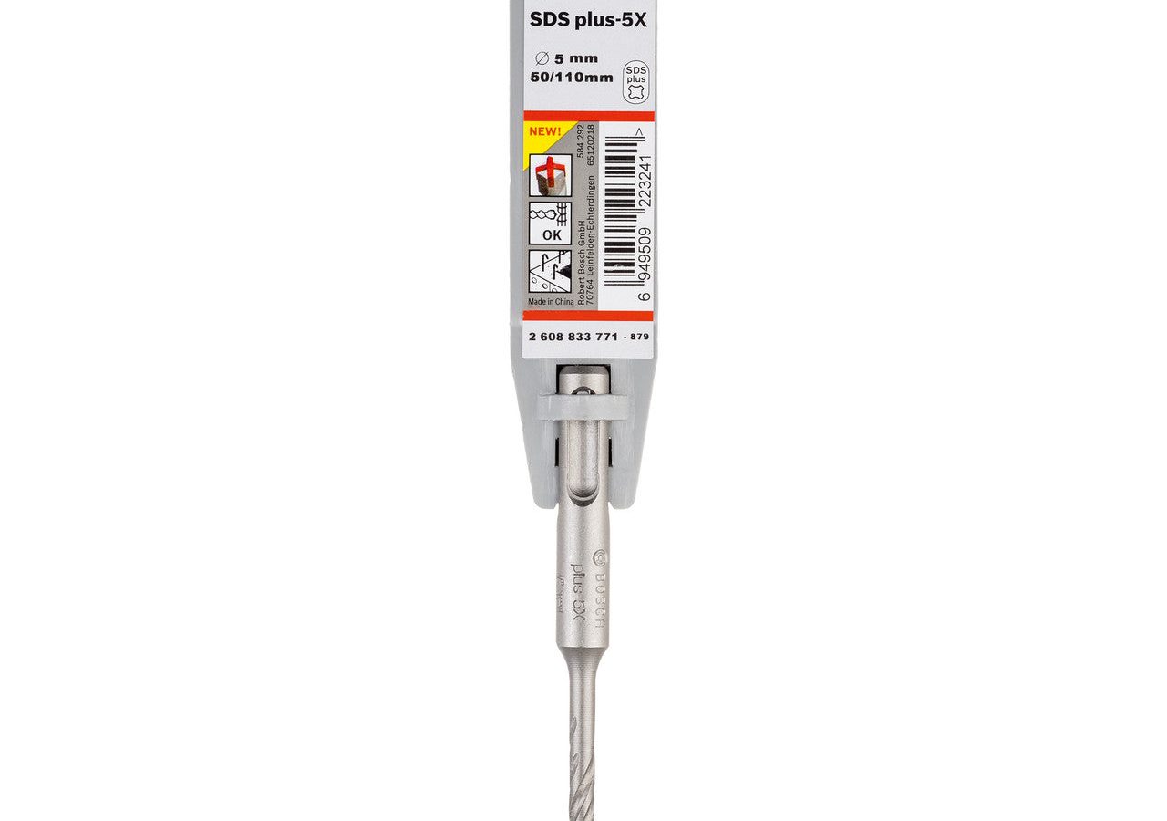 Bosch 2608833771 PRO SDS Plus-5X Hammer Drill Bit for Reinforced Concrete 5 x 50 x 110mm
