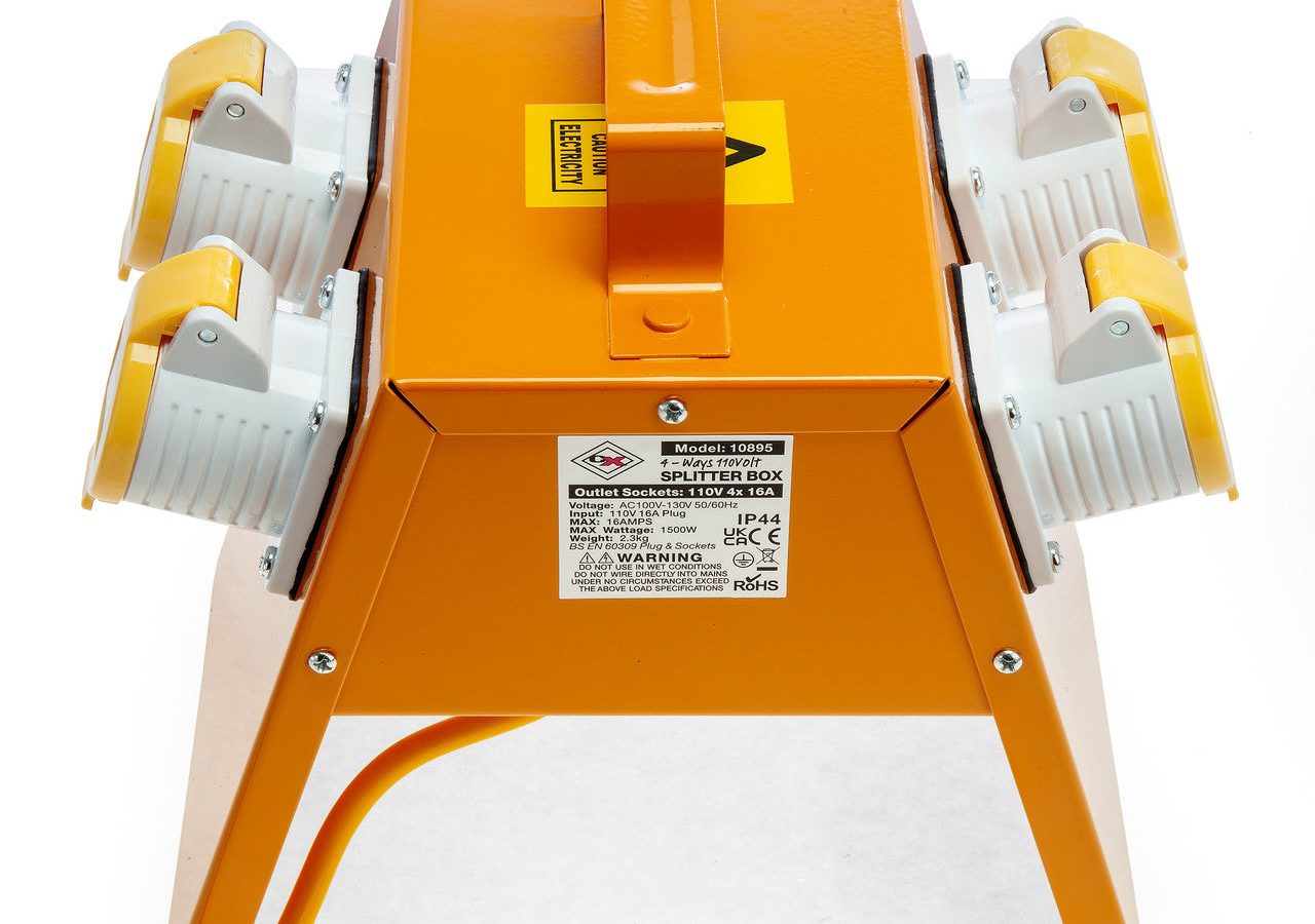 Connexion 10895 4-Way Splitter Box IP44 4 x 16A 5m (110V)