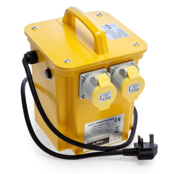 Connexion 10961 Site Transformer 3.3kVA 2 x 16A IP44 (230V Input / 110V Output)