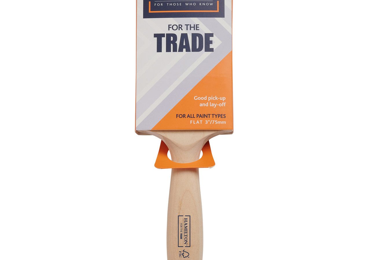 Hamilton 3101001-30 For The Trade Fine Tip Flat Brush 3″