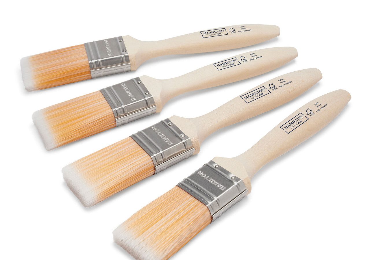 Hamilton 3100104-15 For The Trade Fine Tip Flat Brush 1.5″ (Pack of 4)