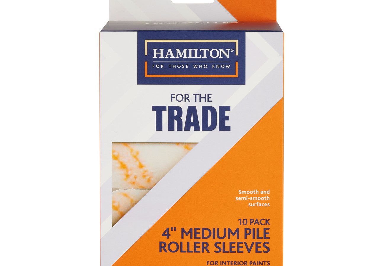 Hamilton 3281110-40 For The Trade Medium Pile Mini Roller Sleeve 4″ (Pack of 10)