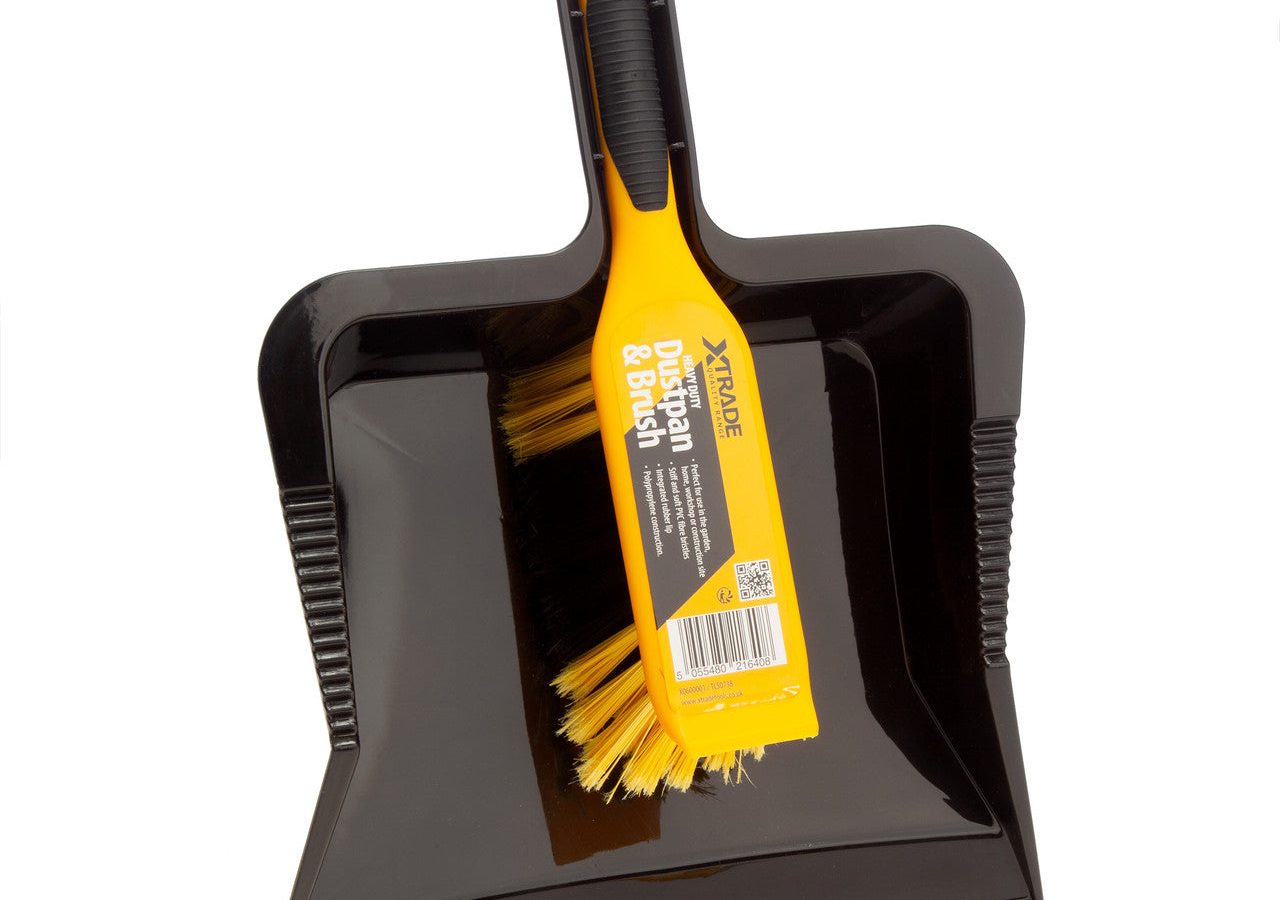 XTrade X0600001 Heavy-Duty Dustpan & Brush