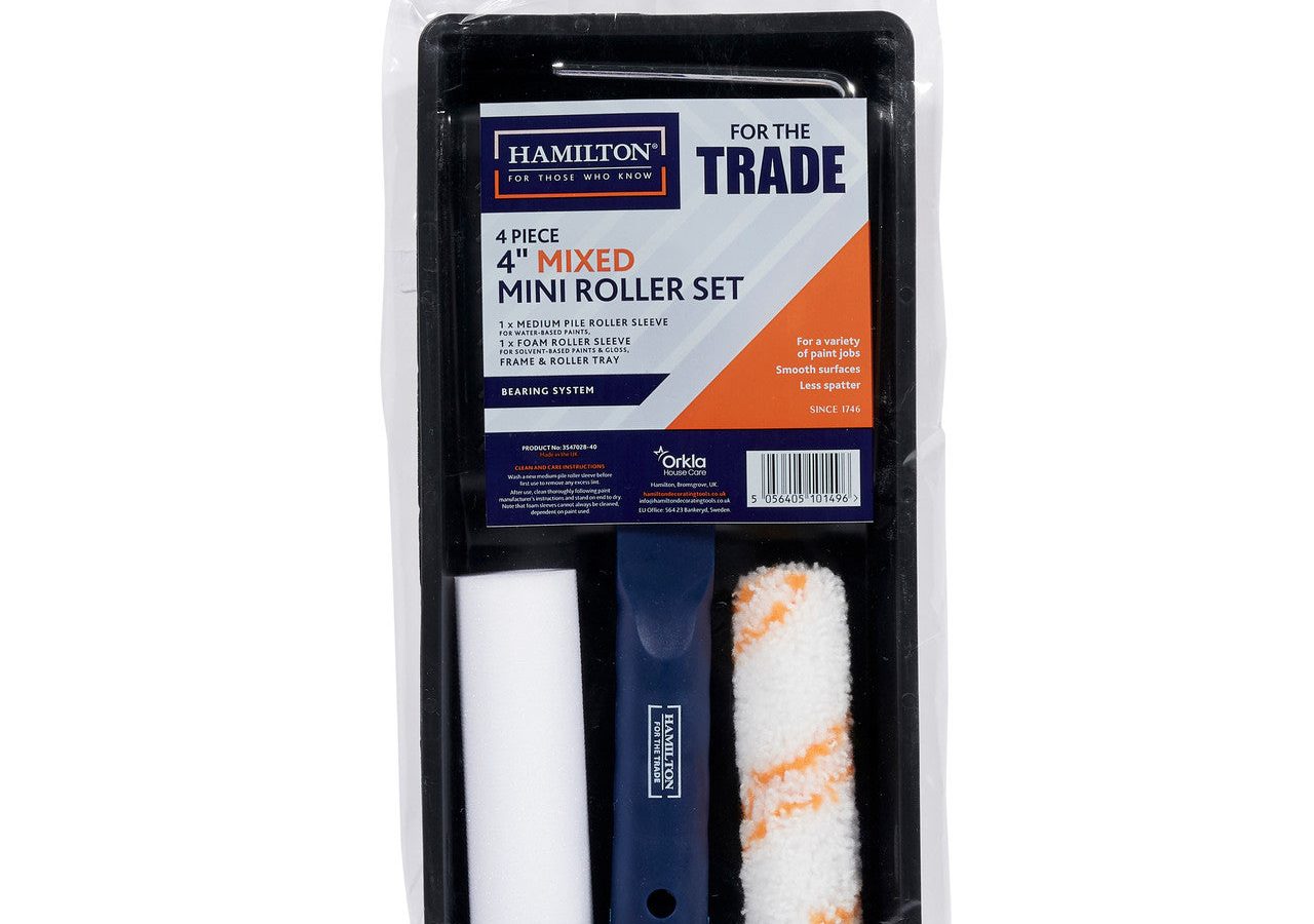Hamilton 3547028-40 For The Trade Mixed Mini Roller Set 4″ (4 Piece)