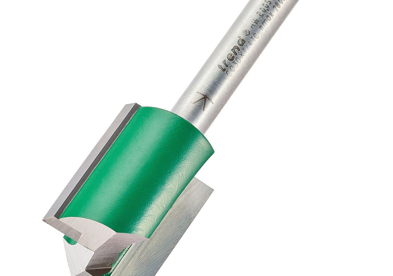 Trend C030X1/4TC CraftPro TCT Two-Flute Router Cutter 19.1mm 1/4″ Shank