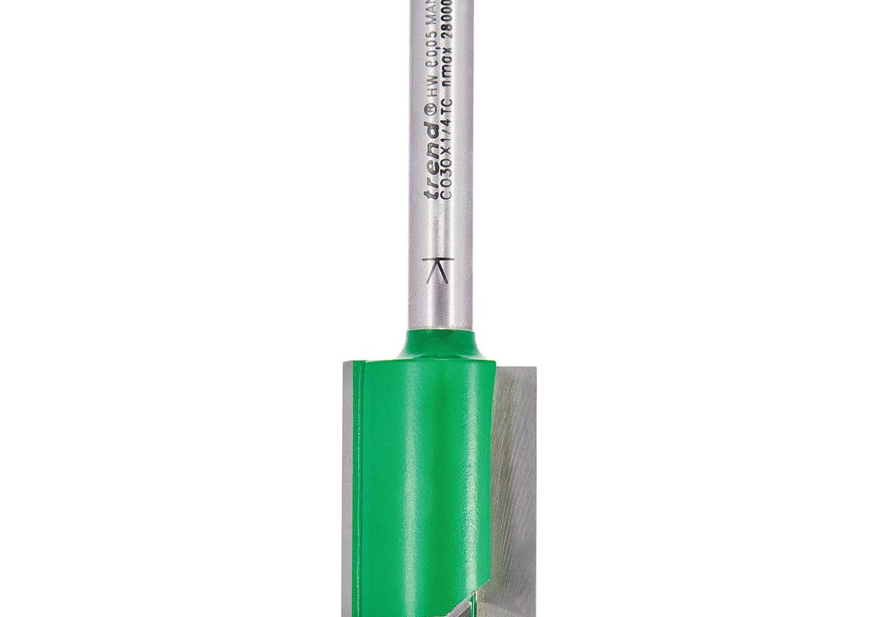 Trend C030X1/4TC CraftPro TCT Two-Flute Router Cutter 19.1mm 1/4″ Shank