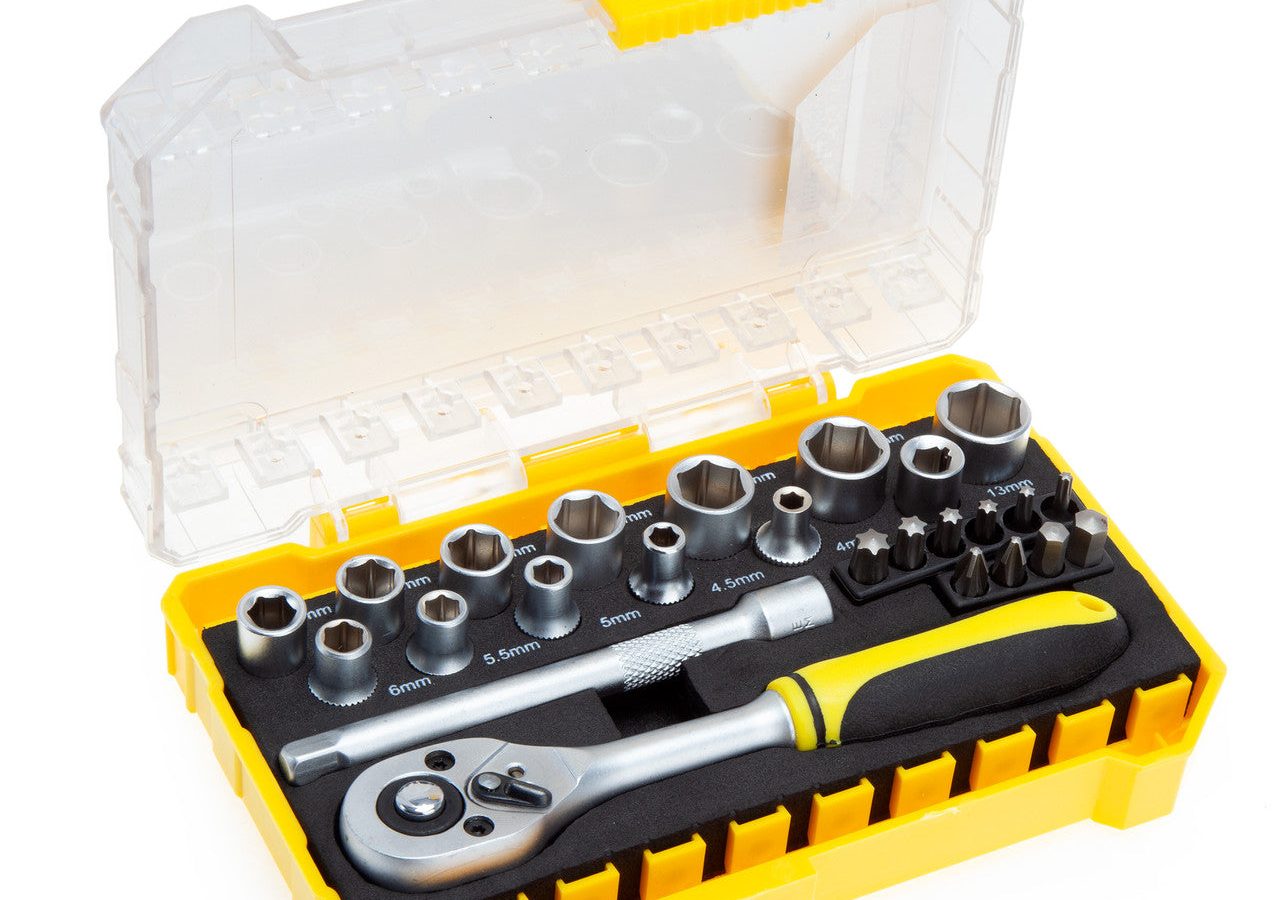XTrade X0900197 1/4″ Socket Set 1/4in Drive (25 Piece)