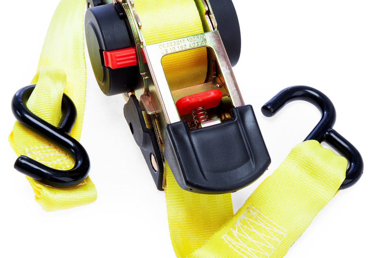 XTrade X0500009 Retractable Ratchet Strap with Hooks 38mm x 4.0m