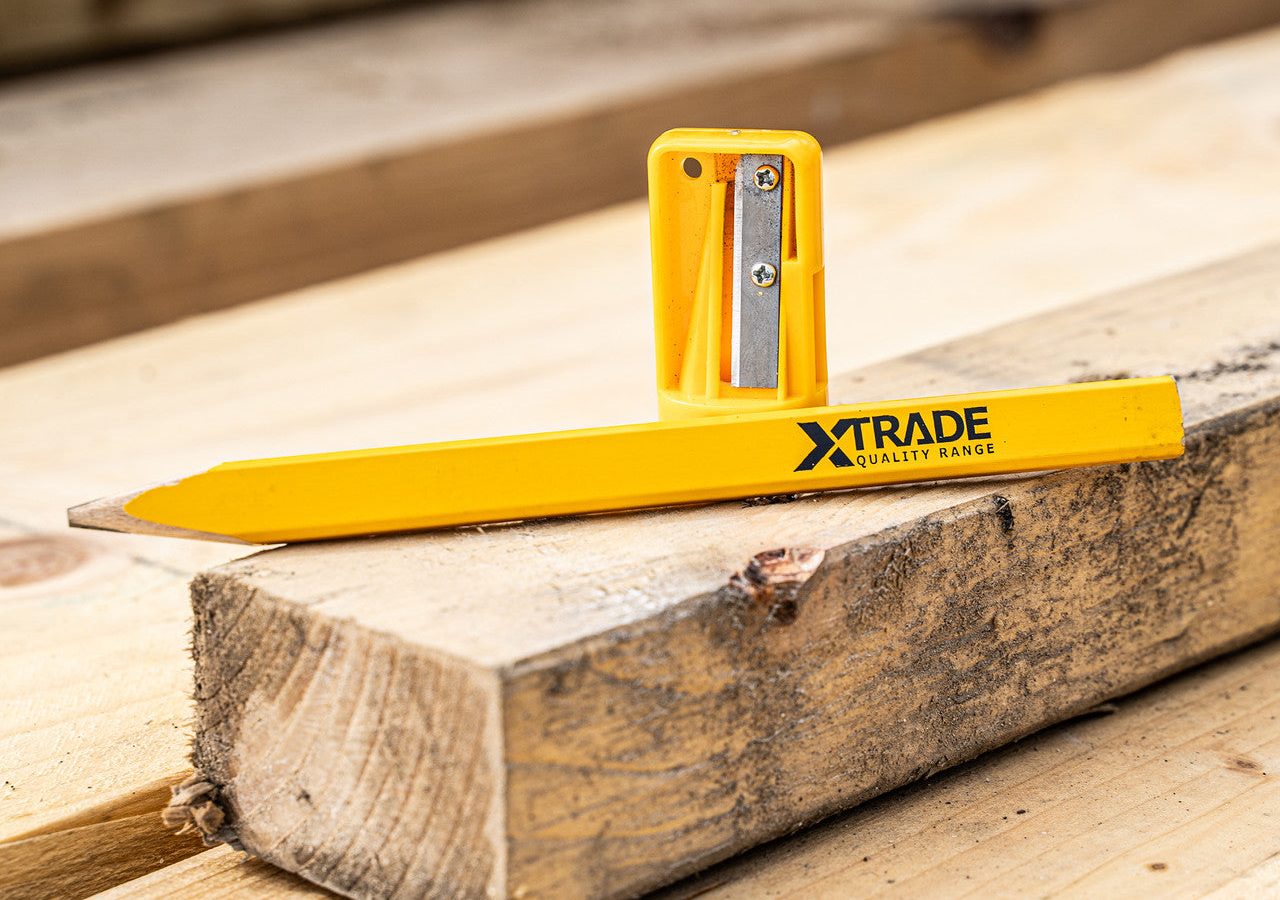 XTrade X0900240 Carpenter’s 10 Pencils and Sharpener Set